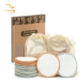 3.15" Round Soft Bamboo Terry Reusable Set Pack Reusable Makeup Remover Pad for Girls Daily Used