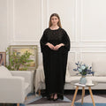 Royalty Women Lady Elegant Luxury Rhinestone Shinny Sequin Muslim Islamic Clothing Turkish Dresses Abaya