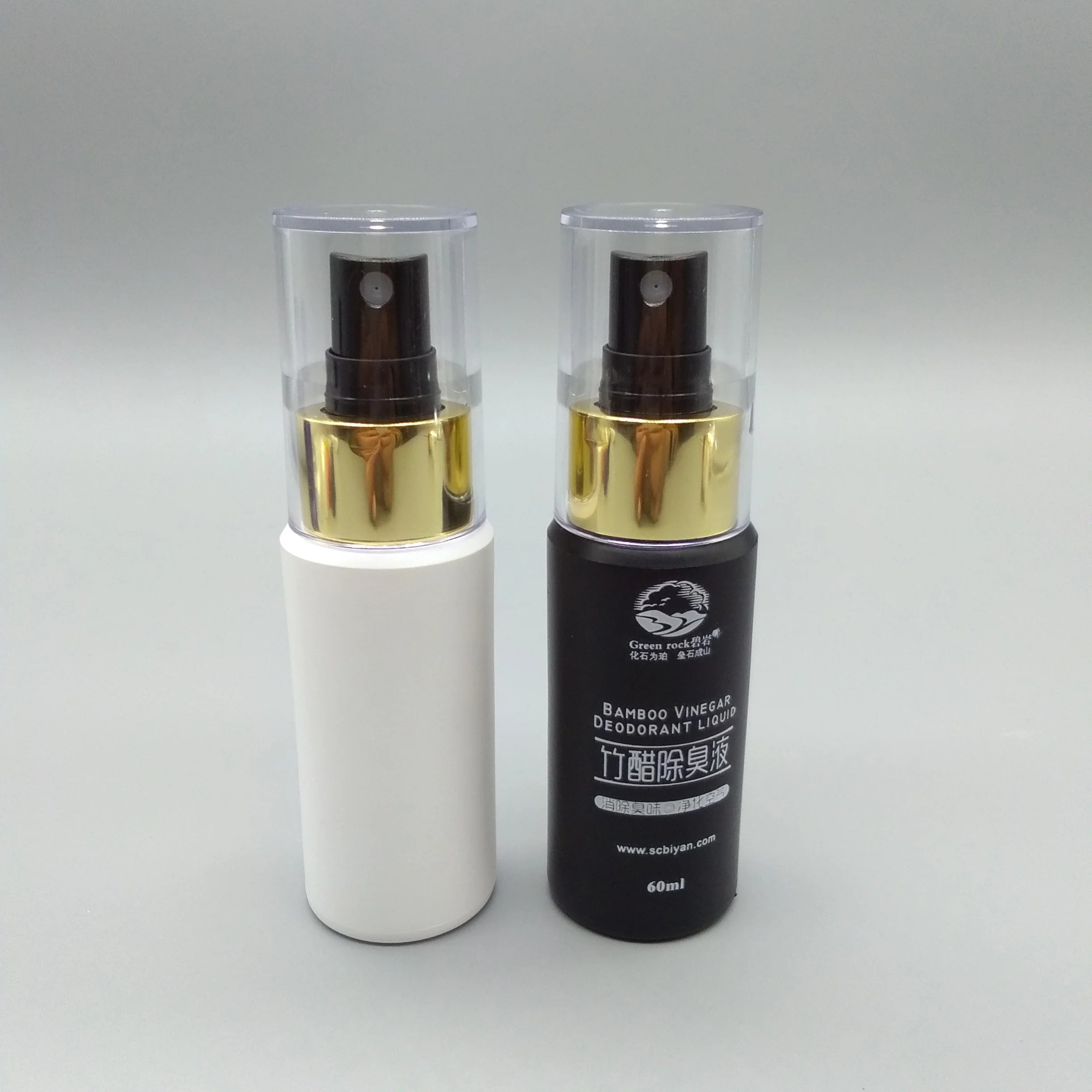 HDPE PET 60ml Plastic Spray Bottle with Aluminum Sprayer Pump for Shampoo & Face Cream Customizable Cosmetic Packaging
