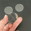 Small Beveled Clear Glass Disc 37.5x1mm Thin Glass Circle for LED Applications