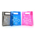 New Style Girls Boys PVC Small Jelly Candy Pouch Bag Clear Handle Bag Children's Day rainbow Gift Colorful Mini Die-cut Handbags