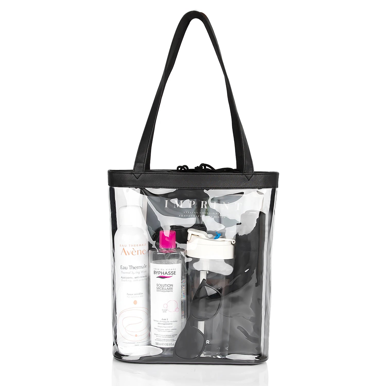 For Relavel TSA Approved Clear for Toiletry Bag Fashionable Travel Waterproof Makeup Cosmetic Bag Zipper Compliant for Airline