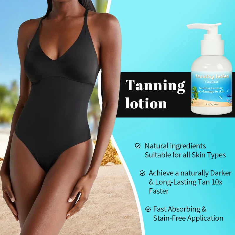 Private Label Self Tanner Sunless Bronzer Self-Tanning Lotion for a Natural Sun Kissed Look Tan