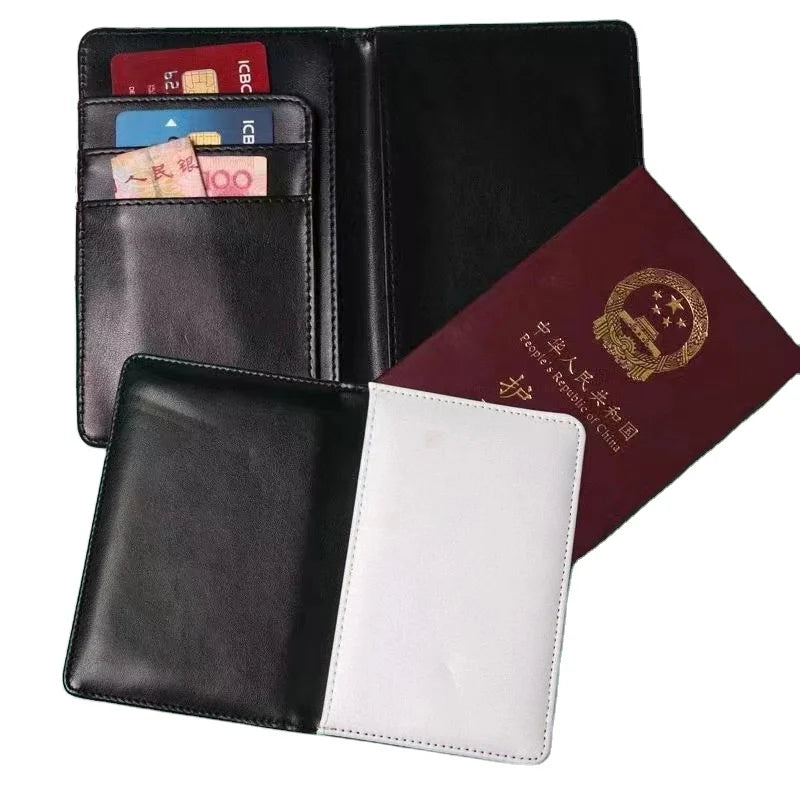 Sublimation Leather-card-holder Blank Passport Package Cover