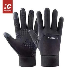 Men's Winter Gloves Elastic Cuff Touchscreen Compatible Polar Fleece for Warmth for Cycling Sports Outdoor Activities Nylon
