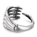 KALEN Creepy Brushed Stainless Steel Skeleton Devil Claw Cuff Bracelets&Bangle