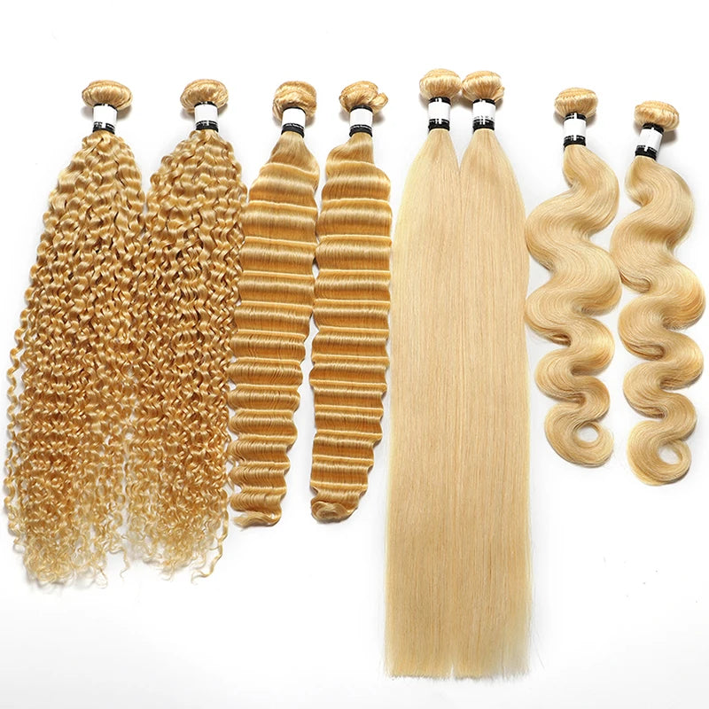 Cheap 613 Human Hair Bundles Deep Body Kinky Straight Bundles Remy Raw Indian 100% Human Hair Extensions Bundles Kinky Curly