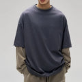 Manufacturer's Heavyweight 240 Gsm Oversized Unisex Crewneck T-Shirt 100% Cotton Solid Pattern with Customized Logo for Men