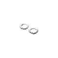 925 Silver Retro Simplicity Punk Round Hoop Earring Jewelry for Men and Women