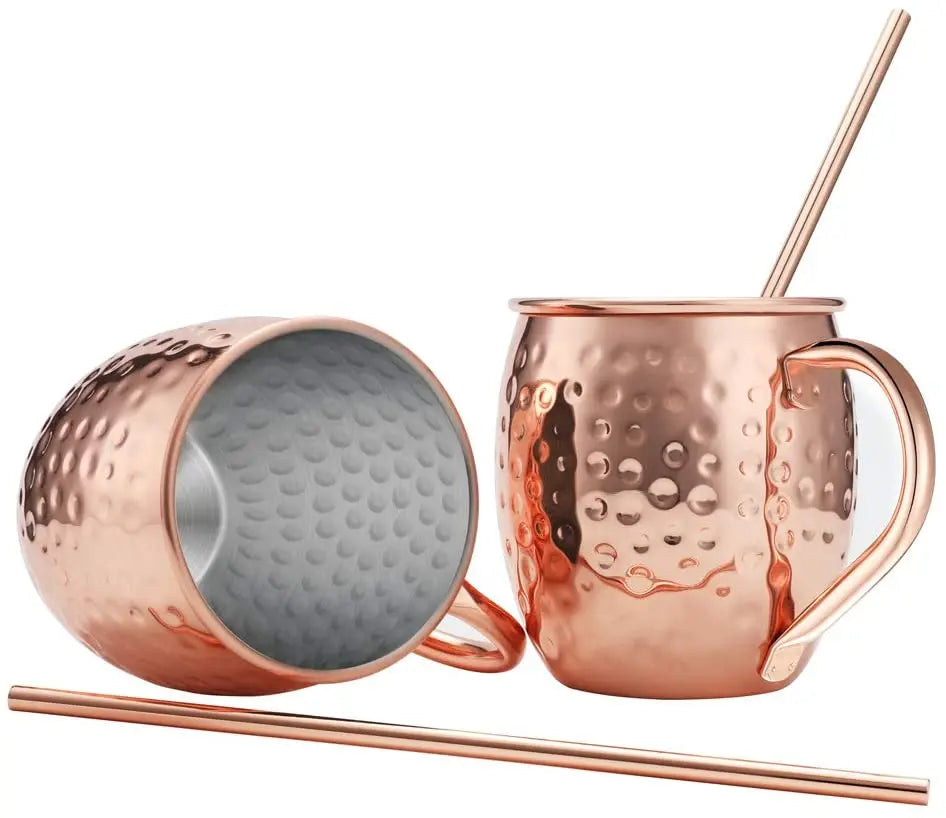 Top Selling Moscow Mule Copper Mugs Set Stainless Steel Metal Mule Mug for Cocktails for Giveaways