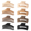 Song May Matte PS Material 11cm Hair Claw Clips Wholesale Girls' Rectangular Hair Accessories