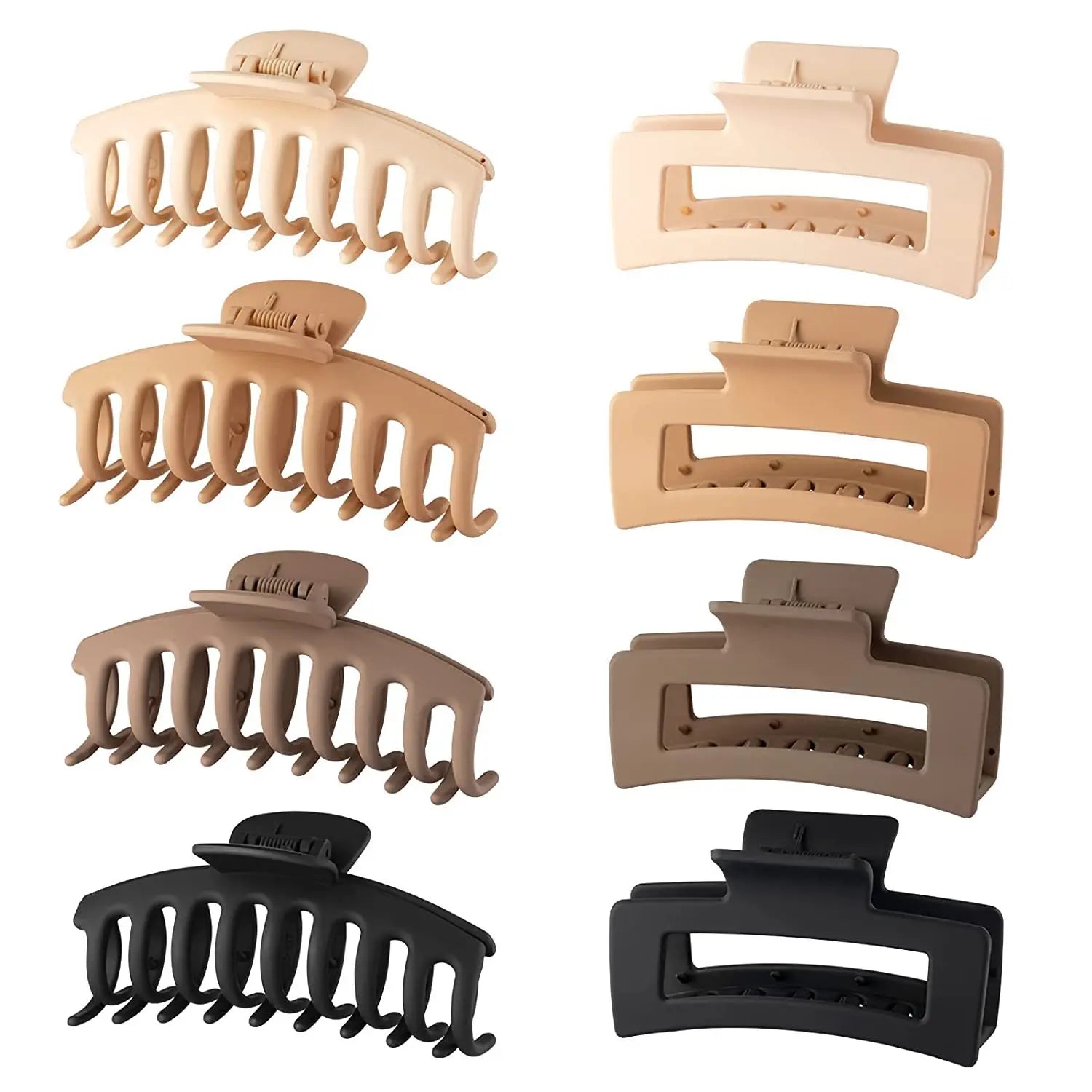 Song May Matte PS Material 11cm Hair Claw Clips Wholesale Girls' Rectangular Hair Accessories
