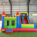 Hot Sale Inflatable Moonwalk Combo Bouncy House PVC Vinyl Jumping Castle With Slide Pool for Kids Adult