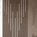 Wooden Slat Acoustic Panels Fireproof Eco-Friendly 21mm Thickness Modern Design for Indoor Decor Soundproof Wall