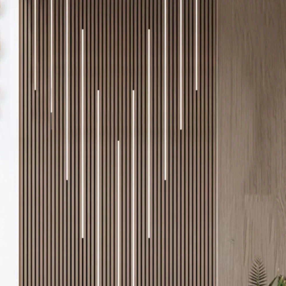 Wooden Slat Acoustic Panels Fireproof Eco-Friendly 21mm Thickness Modern Design for Indoor Decor Soundproof Wall