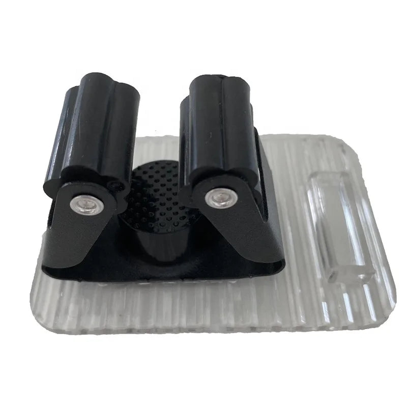 Bathroom Towel Detachable Hook Wall Mounted Broom Rack Organizer Acrylic Mop Holder With Hook
