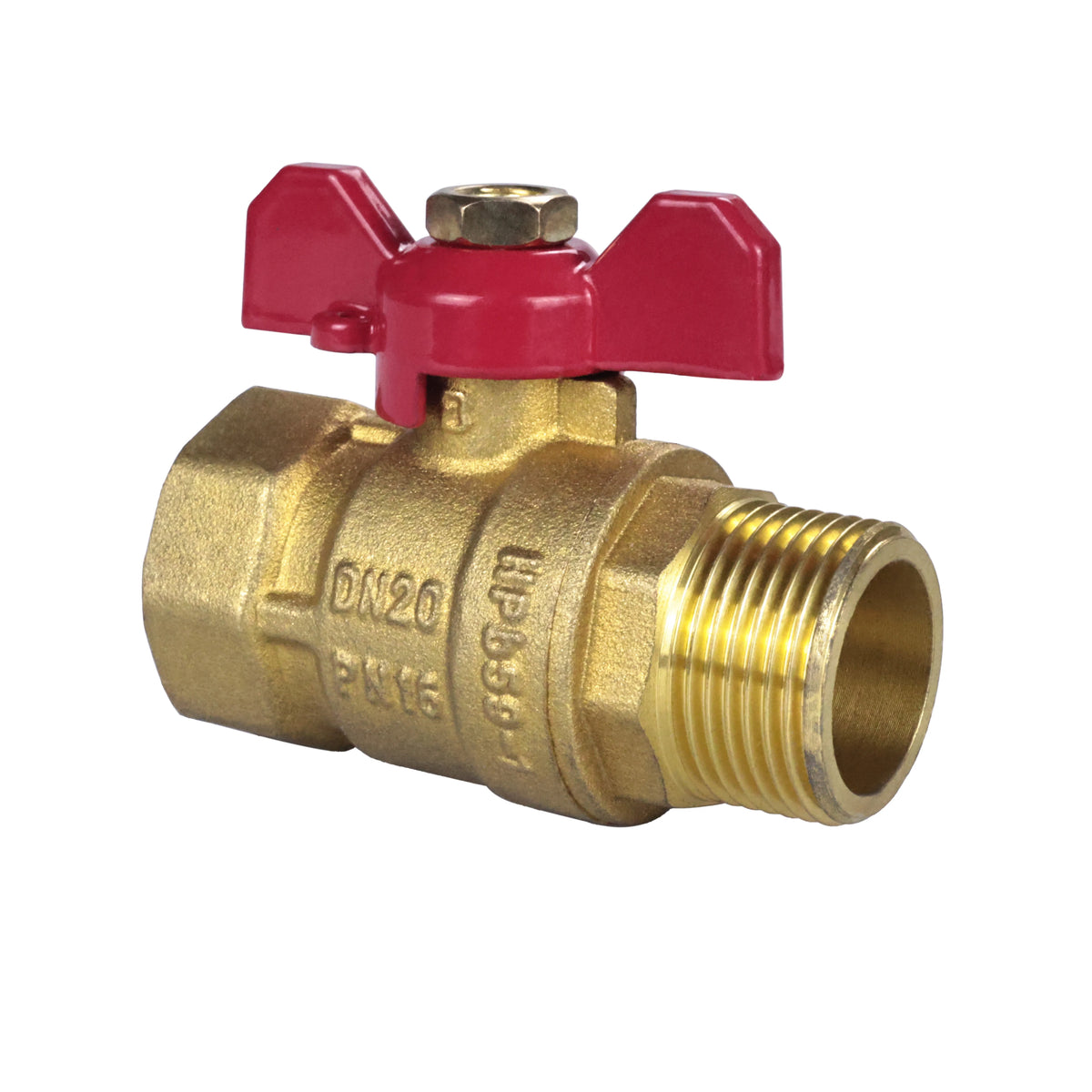 TMOK High Quality DN20 3/4" Inch Wing Handle Female Threaded Manual OEM Water Control Brass Ball Valve