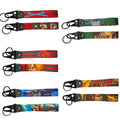 1000 Custom  Anime Eagle Beak Keychain Promotion Nylon Ribbon Key Chain Sublimation Printing Lanyard Key Chain Motorcycle Key Ch