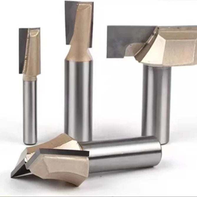 TIDEWAY ZLC0106 55HRC Carbide Solid Upcut O Flute Bright Flat Bottom Trimming Knife Slotted Clear Bottom Customized Router Bit