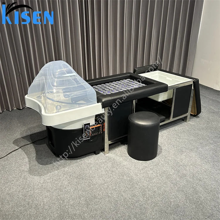 Kisen Foot Sink Shampoo Bed Body Heating Massage Relax Beauty Table Multi-functional Pedicure Chair