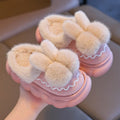 Winter Children's Cotton Slippers Fleece-Lined Indoor Shoes for Boys and Girls Parent-Child Home Footwear