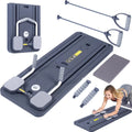 Multifunctional Commercial Home Portable Ab Set Fitness Roller Wheels Foldable Abdominal Core Trainer Reformer Pilates Board