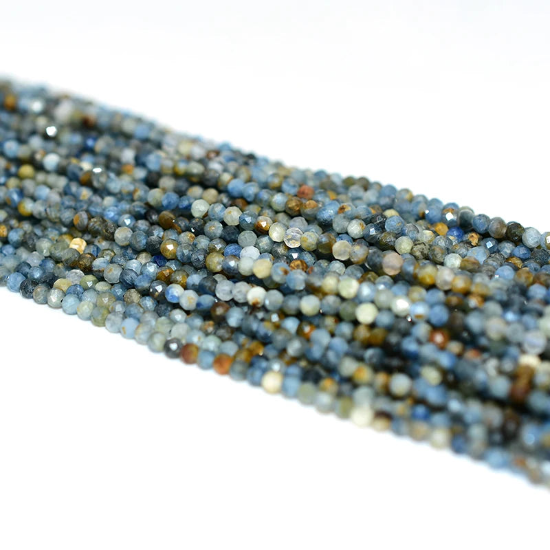 Factory Wholesale Price 100% Natural 3mm Faceted Kyanite Loose Gemstone Beads