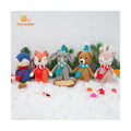Crochet Stuffed Animals 100% Cotton Trending Decorative Ornaments 12.5-18cm CE Certified Safety Kids Christmas Doll Amigurumi