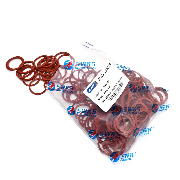 Soft NBR Rubber Oil Resistant Seals for 3/4 Inch Garden Hose & Water Faucet Red O Rings and Gasket Fittings