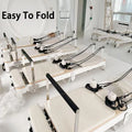 Commercial Gym Studio Folding Reformador Equipment Collapsible Maquina Cama De Foldable Beds Machine Aluminum Pilates Reformer