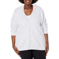Fitspi Plus Size Comfort Soft Fleece Full-zip Women's Hoodie