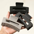Hot Selling 10.5cm Frosted Plastic Square Large  Hair Claw Clips for Women Girls  Hair Accessories CH1135