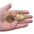 QIUHAN 18k Gold PVD Plated Stainless Steel Personalized Hoop Mini Name Earrings