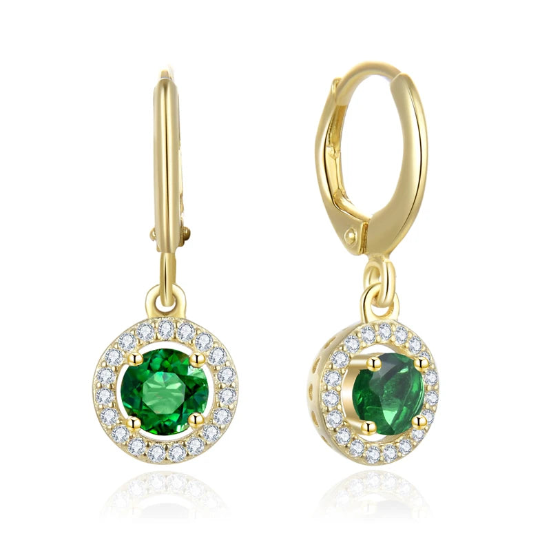 POLIVA Fancy Design 925 Sterling Silver Luxurious Diamond Drop Earring Jewelry