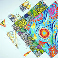 Flower Printing 100% Cotton Canvas Custom Printed Cotton Canvas Fabric Wholesale for Bag 250GSM