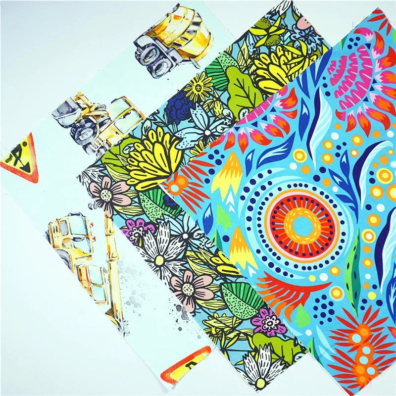 Flower Printing 100% Cotton Canvas Custom Printed Cotton Canvas Fabric Wholesale for Bag 250GSM