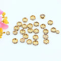Rosary Beads Catholic Religious 4/6/8/10mm Gold Filled Color Crystal Rhinestone Rondelle Brass Spacer Beads ForJewelry Making