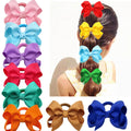3 Bowknot Rubber Hair Ties Threaded Hairband Headpiece Elastic Hair Band Bow Ties for Girls