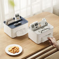 Multifunctional Remote Control Desk Organizer Office Home Sundries Storage Caddy Plastic Construction for Tissue Box Napkin