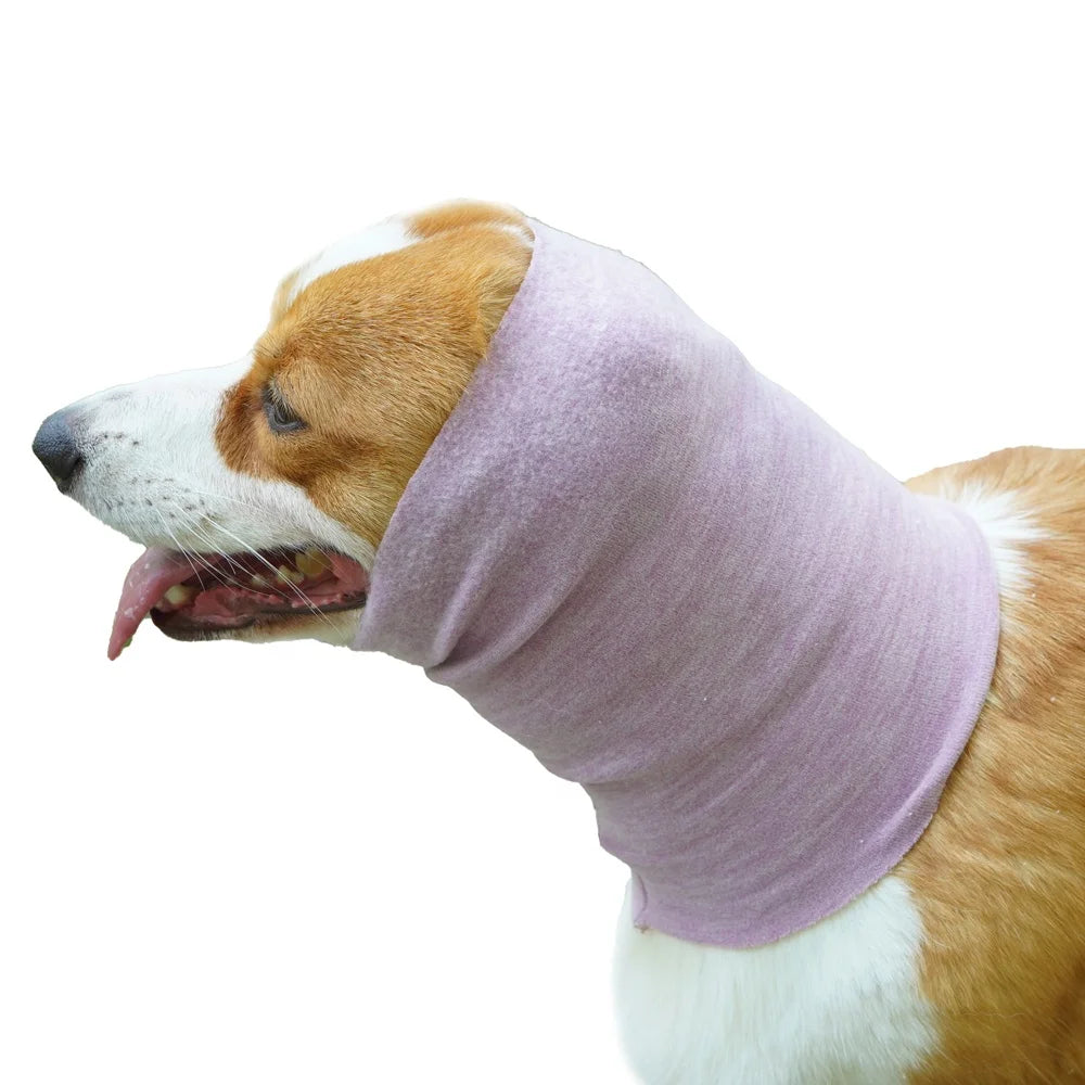 Retro Dog Ear Muffs-Comfortable Anti-Anxiety Pet Accessory for Summer & Winter Cotton/Acrylic Keeps Warm