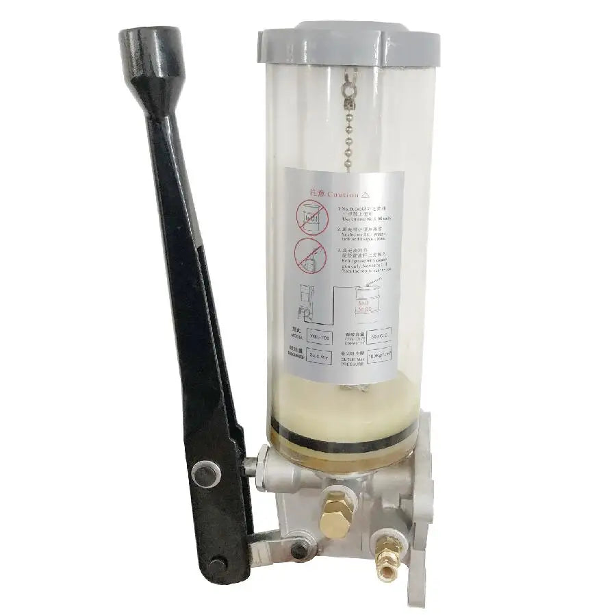 Manual Lubrication Grease Pump Hand Operated Lubricator Handy Oiler YGL-T08 00-000# 6mm StainlessSteel Out 800cc