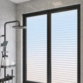 Modern Luxury Anti-Peeping Full Blackout Bathroom Privacy Window Sticker Frosted Glass Light-Transmitting Opaque Shower Curtain