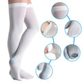 Custom Anti-Embolism Socks Open Toe Medical Nurse Thigh High Compression Stocking TED Anti-embolicas Medias De Compression