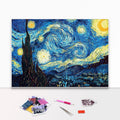 Wholesale 5d Diy Diamond Painting Oil Painting Starry Sky Van Gogh All Diamond Mosaic Diamond Hand-designed Decoration