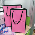 Custom Printed Reusable Party Candy Gift Goodies Shoes Clothing Shopping Luxury Kraft Paper Bag with Ribbon Handle