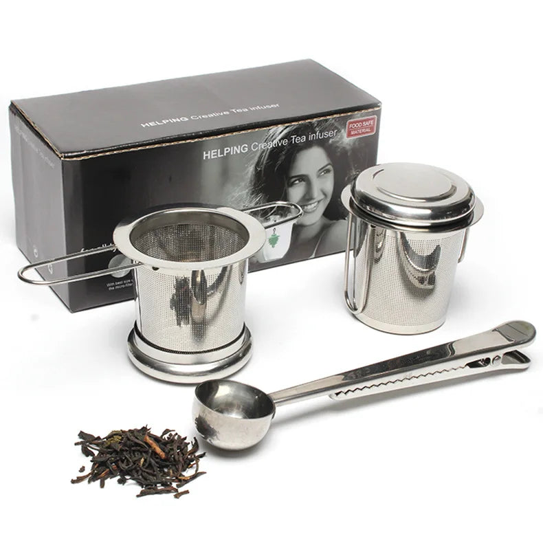 Hot Sale Loose Leaf Tea Infuser & Herbal Tea Steeper - Brews Tea Strainers & Steeps Single Cup of Extra Fine Tea with Spoon Clip