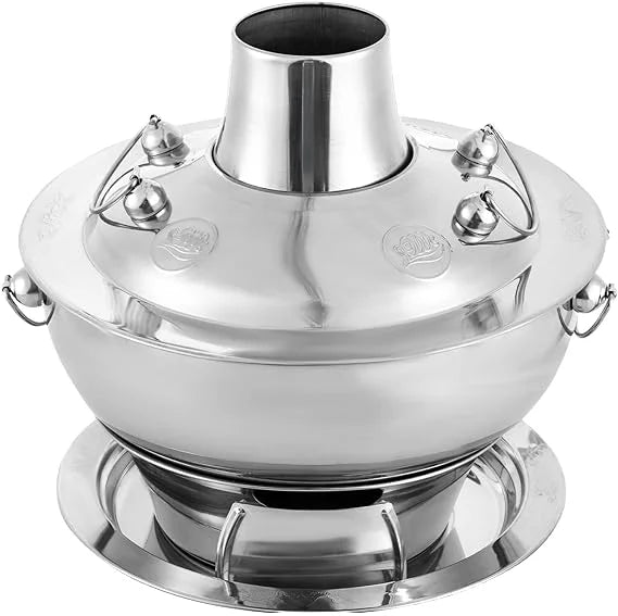 Copper Coating Shabu Shabu Cooking Pot Modern Traditional Charcoal Burner Hot Pot Stainless Steel Kitchen Cookware Set for Home