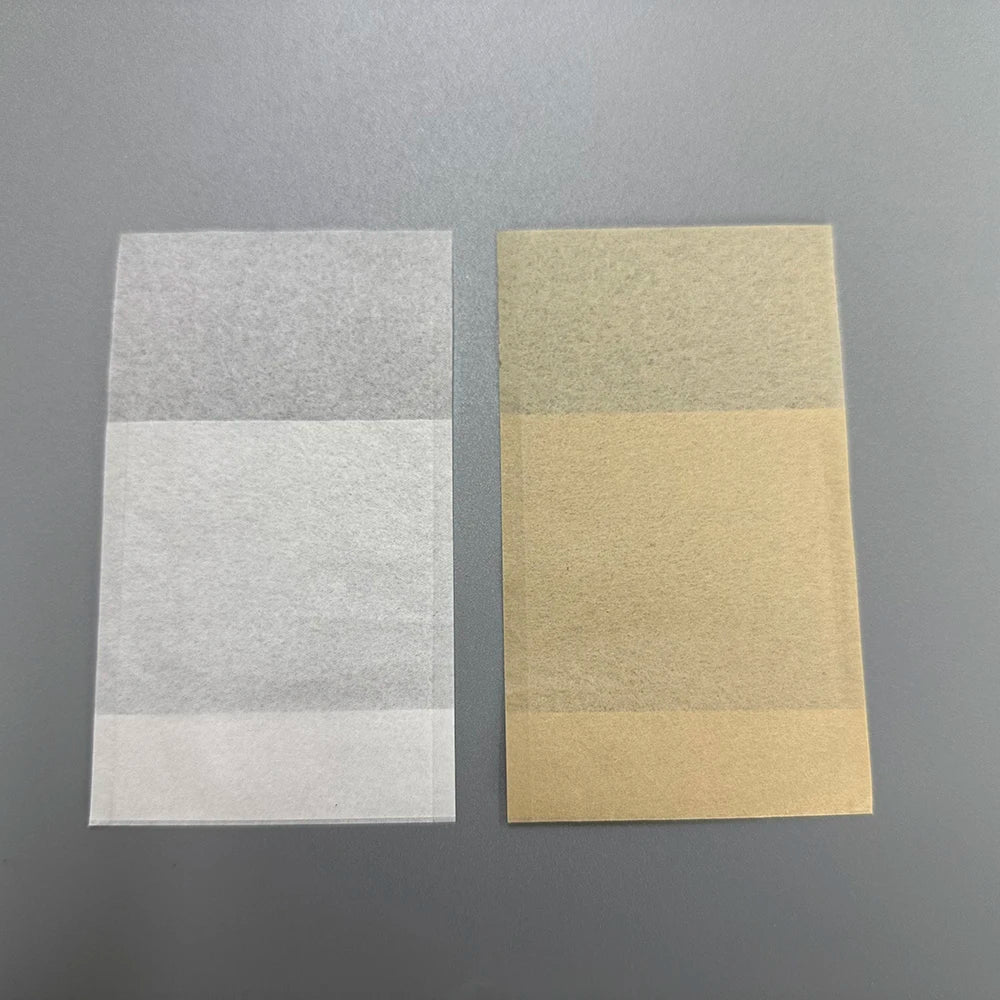 YIREEN'S Opposite Fold Close Tea Bag Filter Paper ZGD0708 100pcs/bag Outer Envelope 70X80+40MM Bottom Packaging Printing Product