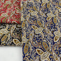 Soft 100% Cotton Woven Poplin Fabric Paisley Reactive Printing for Shirt and Dress