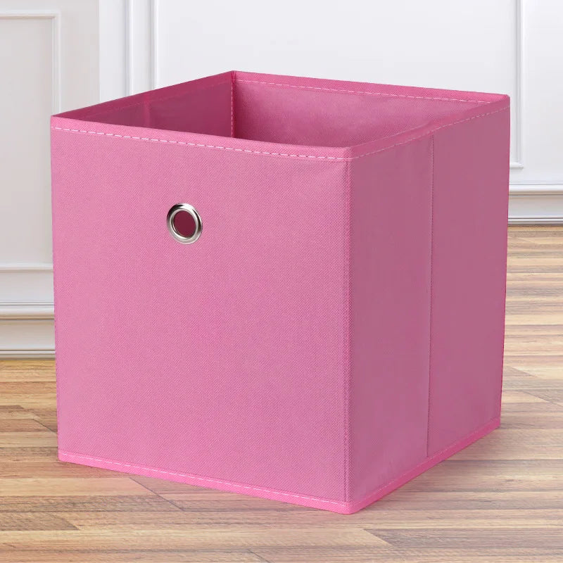 2026 New Arrival Simple Modern Foldable Non-Woven Fabric Storage Box Organizer Rectangle Shape Square Clothing Organizer